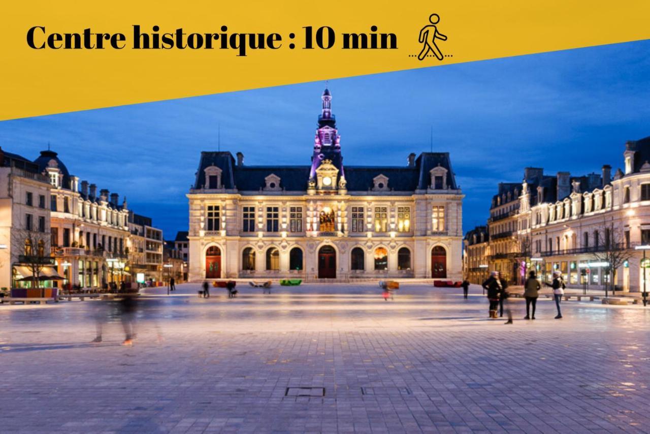 Le Duplex By Goodbnb - Proche Gare - 15Min Futuroscope Poitiers Eksteriør bilde