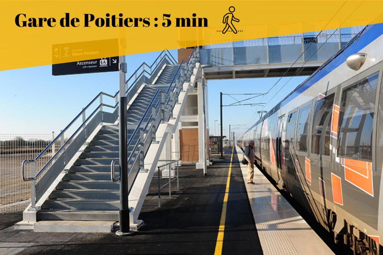Le Duplex By Goodbnb - Proche Gare - 15Min Futuroscope Poitiers Eksteriør bilde